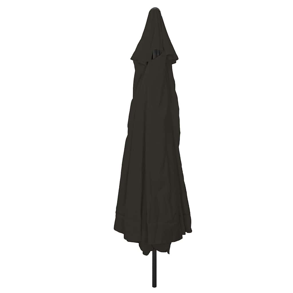 Tuinparasol Zwart 394 x 394 x 248 cm Polyester en staal is nu te koop bij PeponiXL, paradijselijk wonen!