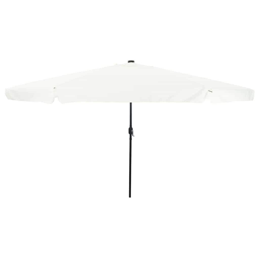 Tuinparasol Zand en Antraciet 395 x 395 x 245 cm Polyester is nu te koop bij PeponiXL, paradijselijk wonen!