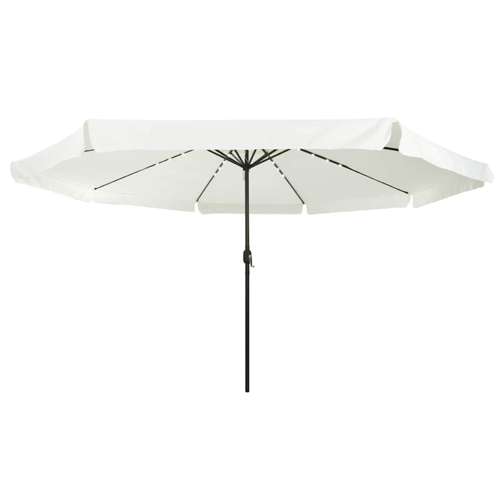 Tuinparasol Zand en Antraciet 395 x 395 x 245 cm Polyester is nu te koop bij PeponiXL, paradijselijk wonen!