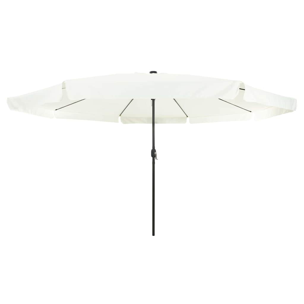 Tuinparasol Zand en Antraciet 395 x 395 x 245 cm Polyester is nu te koop bij PeponiXL, paradijselijk wonen!