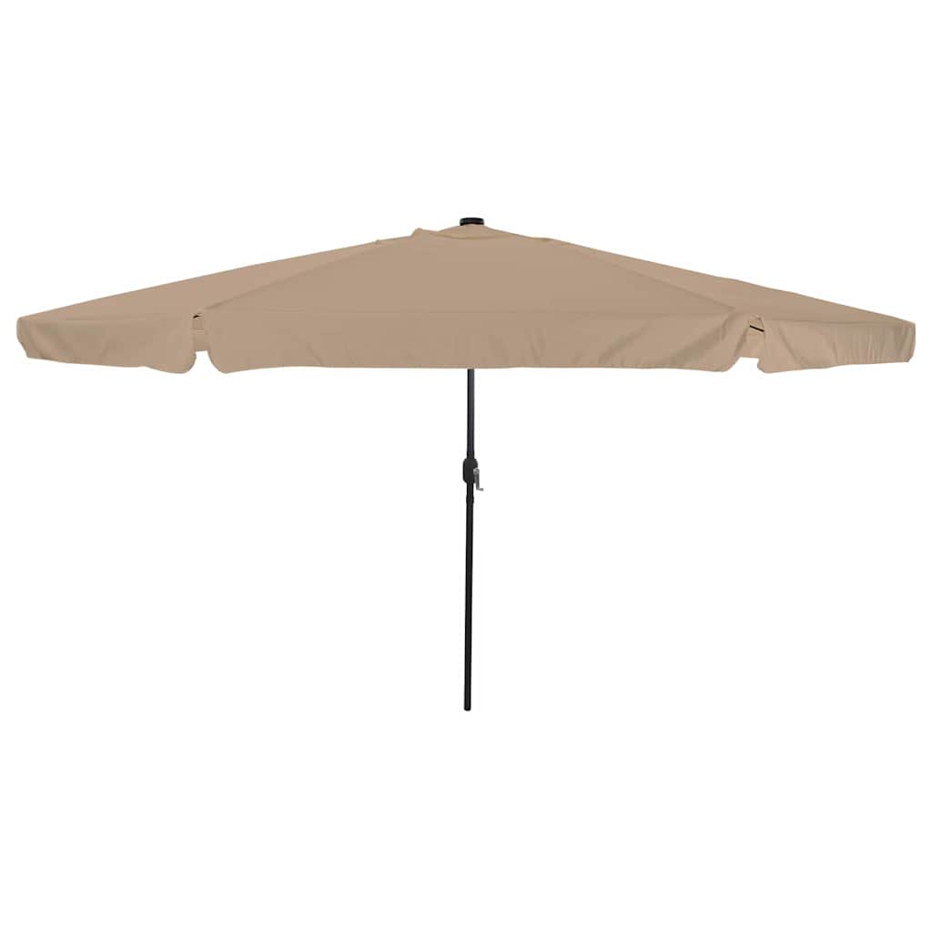 Tuinparasol Taupe 395 x 395 x 245 cm Polyester is nu te koop bij PeponiXL, paradijselijk wonen!