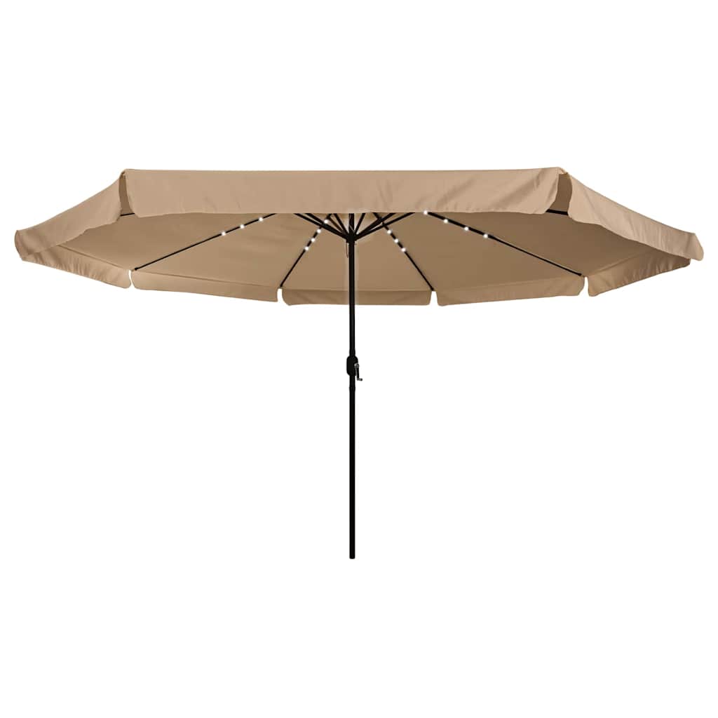 Tuinparasol Taupe 395 x 395 x 245 cm Polyester is nu te koop bij PeponiXL, paradijselijk wonen!