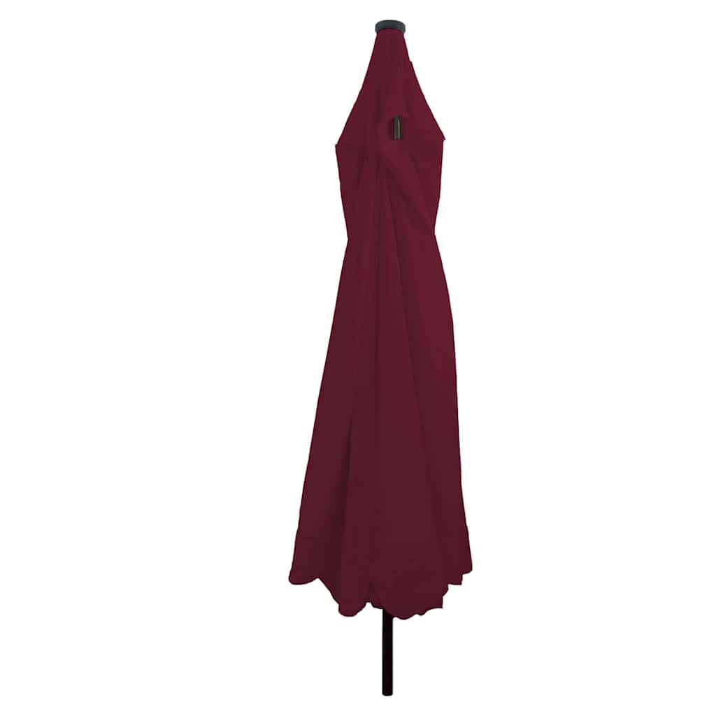 Tuinparasol Bordeaux Rood 395 x 395 x 245 cm Polyester is nu te koop bij PeponiXL, paradijselijk wonen!