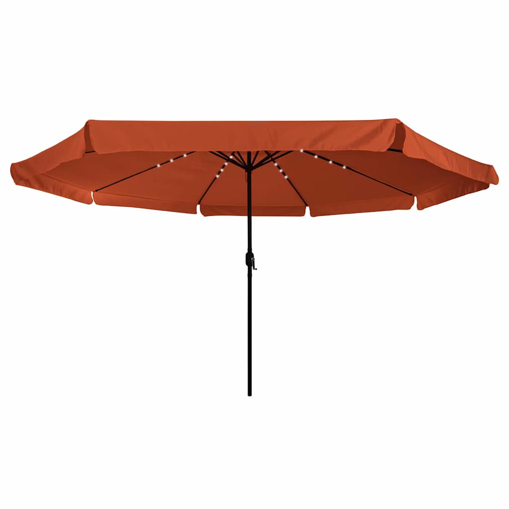 Tuinparasol Terracotta 395 x 395 x 245 cm Polyester is nu te koop bij PeponiXL, paradijselijk wonen!