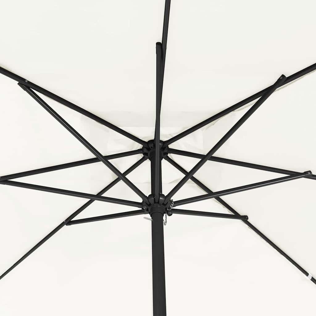 Tuinparasol Zand 295 x 295 x 245 cm Polyester en staal is nu te koop bij PeponiXL, paradijselijk wonen!