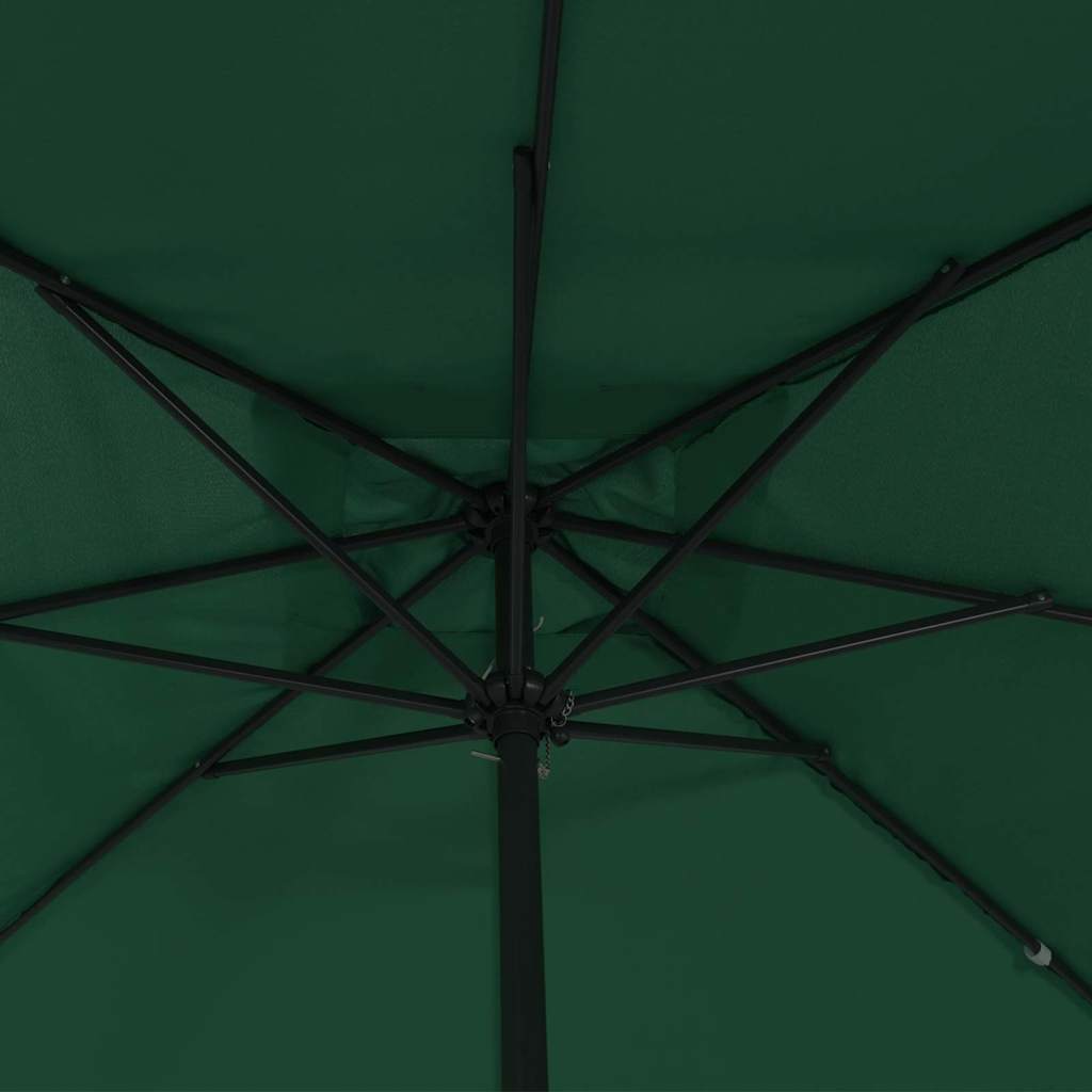 Tuinparasol Groen 295 x 295 x 245 cm Polyester en staal is nu te koop bij PeponiXL, paradijselijk wonen!