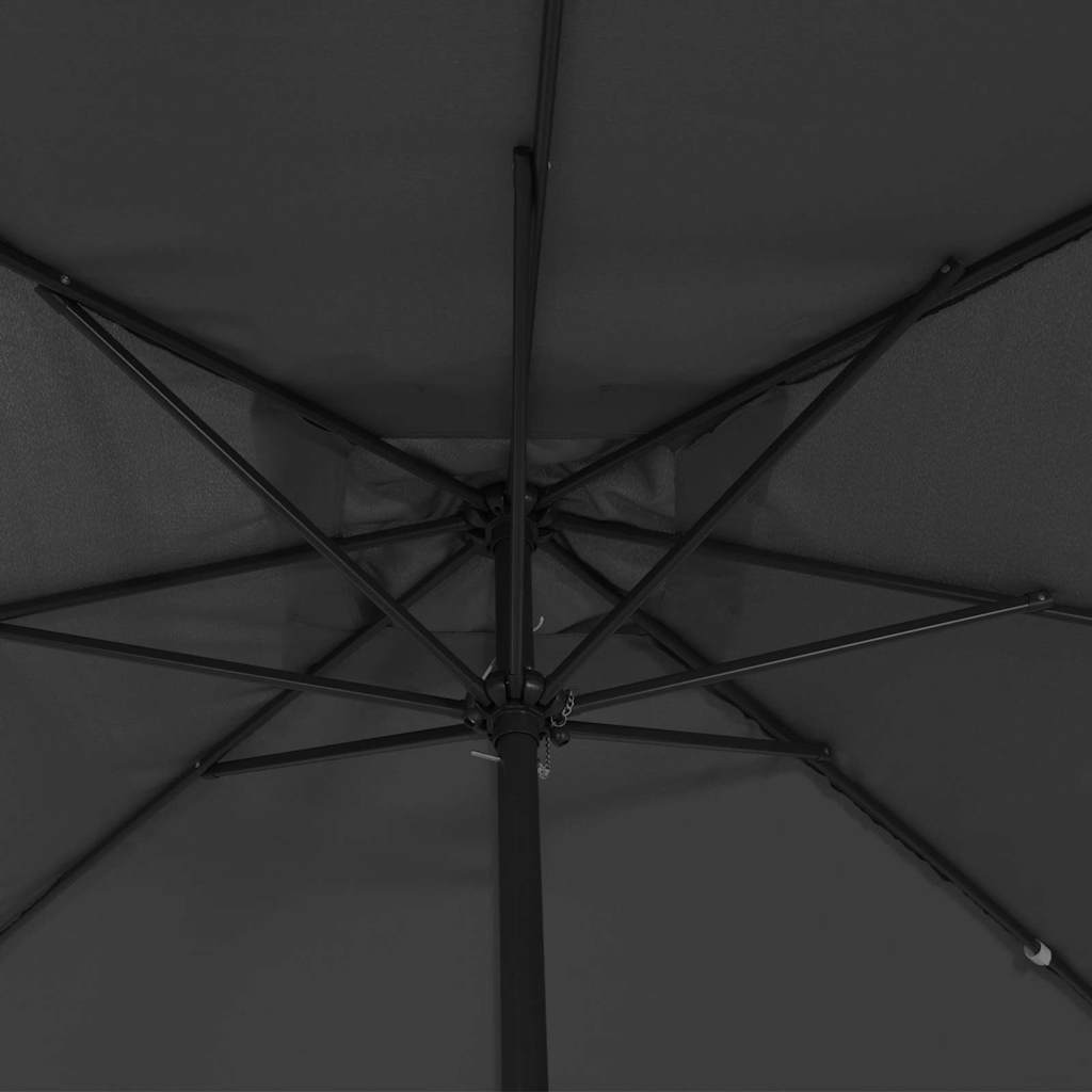 Tuinparasol Antraciet 295 x 295 x 245 cm Polyester en staal is nu te koop bij PeponiXL, paradijselijk wonen!
