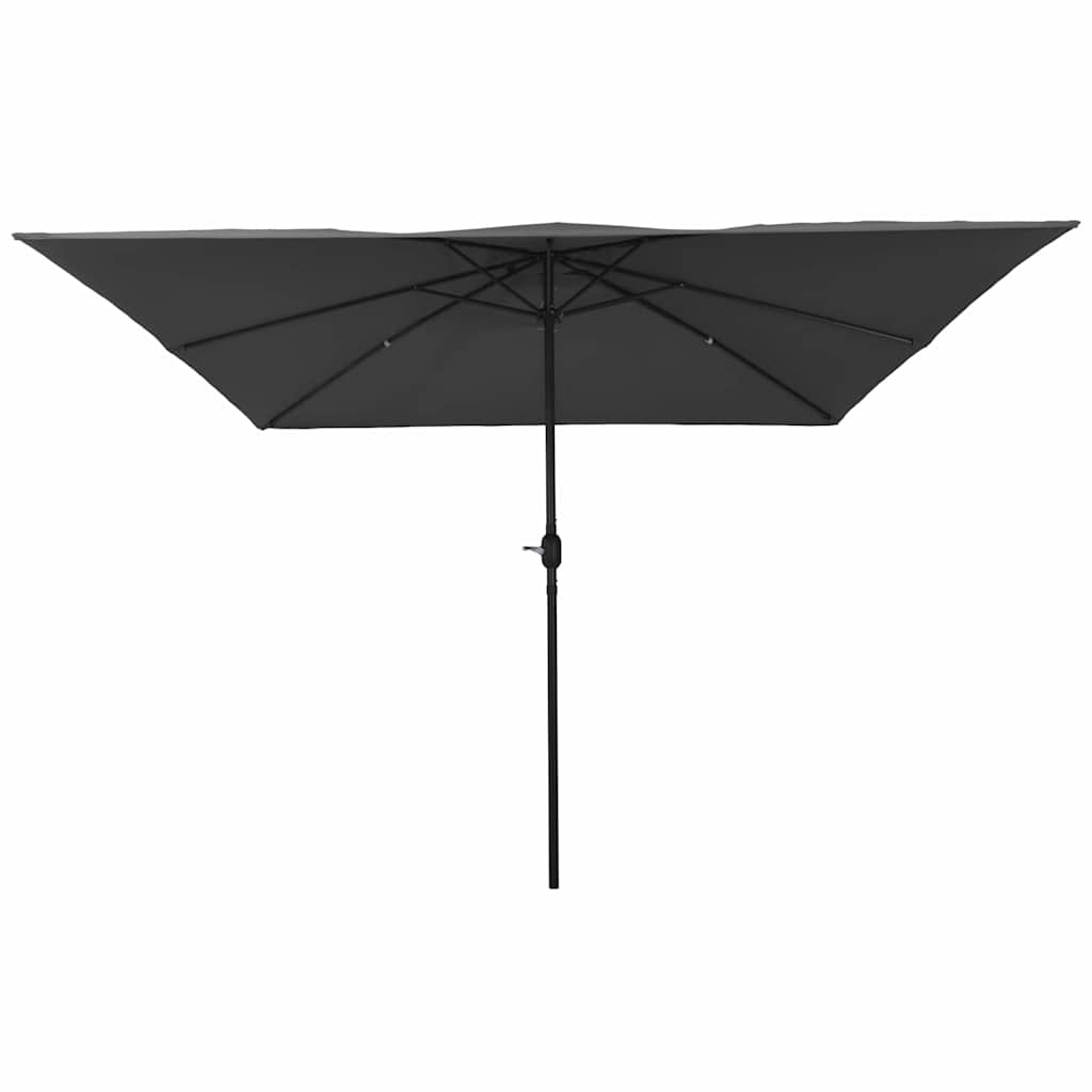 Tuinparasol Antraciet 295 x 295 x 245 cm Polyester en staal is nu te koop bij PeponiXL, paradijselijk wonen!