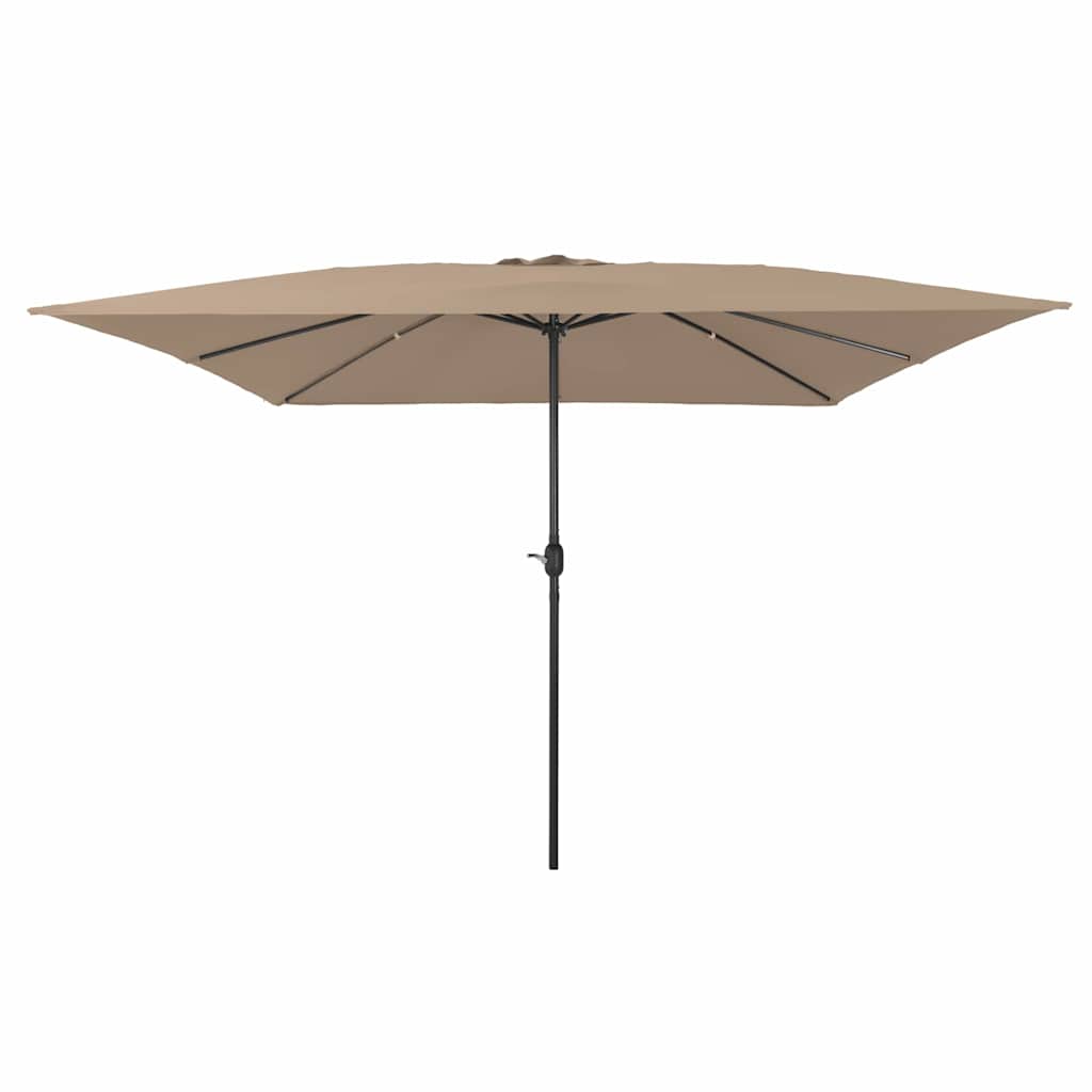 Tuinparasol Taupe 295 x 295 x 245 cm Polyester en staal is nu te koop bij PeponiXL, paradijselijk wonen!