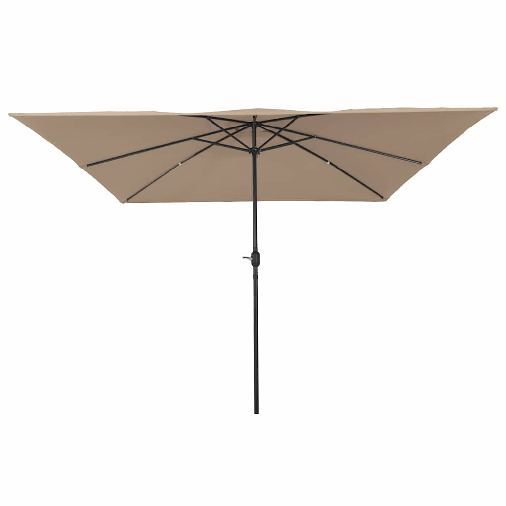 Tuinparasol Taupe 295 x 295 x 245 cm Polyester en staal is nu te koop bij PeponiXL, paradijselijk wonen!