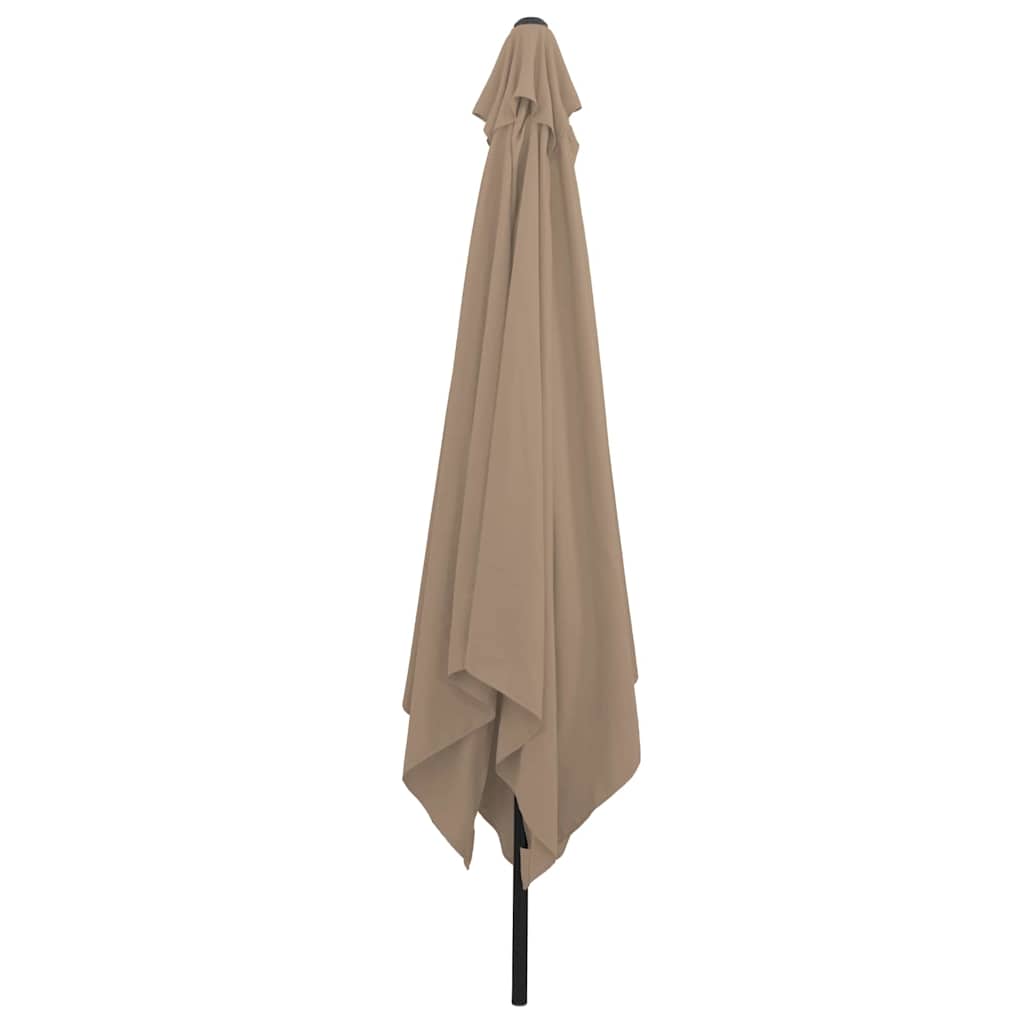 Tuinparasol Taupe 295 x 295 x 245 cm Polyester en staal is nu te koop bij PeponiXL, paradijselijk wonen!