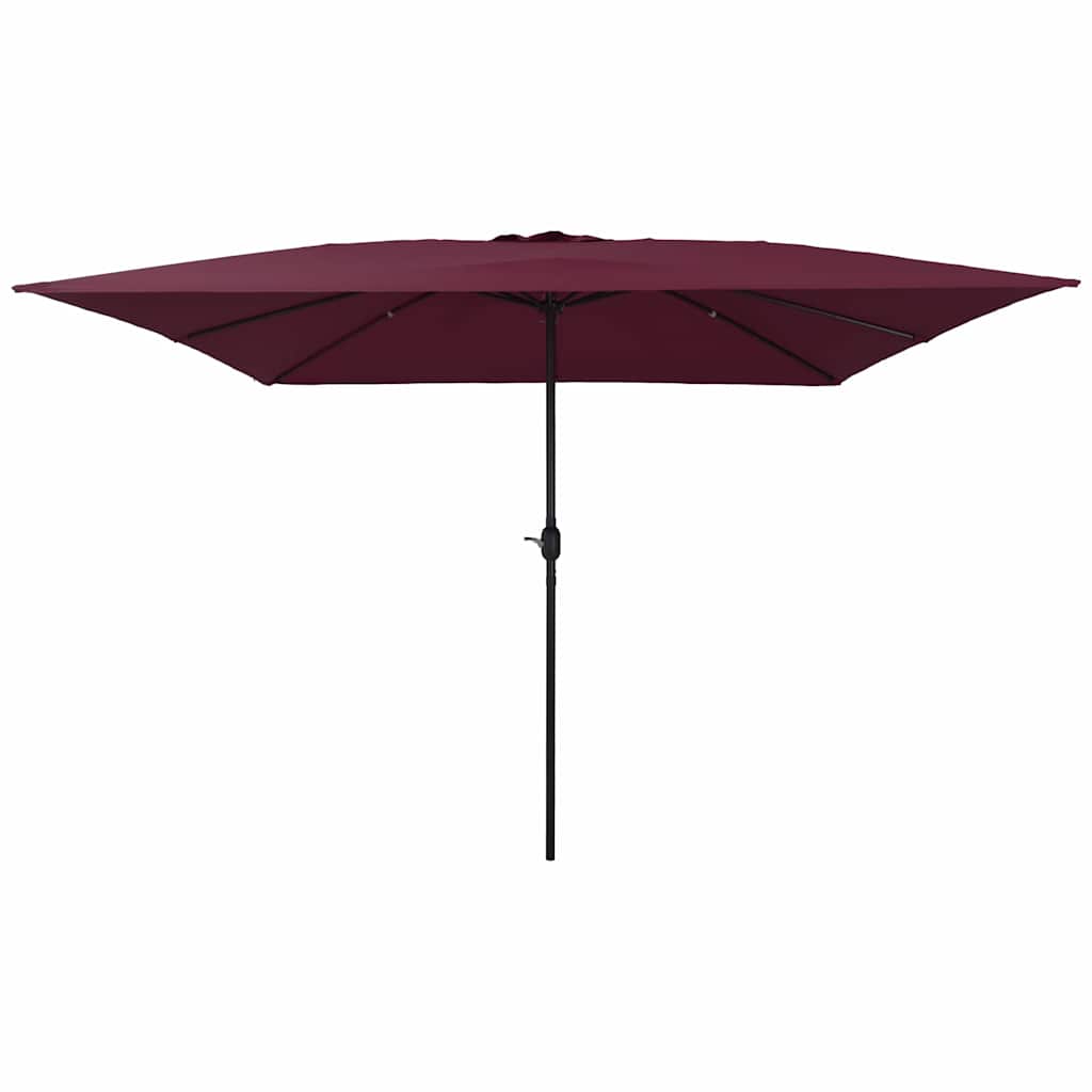 Tuinparasol Bordeaux Rood 295 x 295 x 245 cm Polyester en staal is nu te koop bij PeponiXL, paradijselijk wonen!