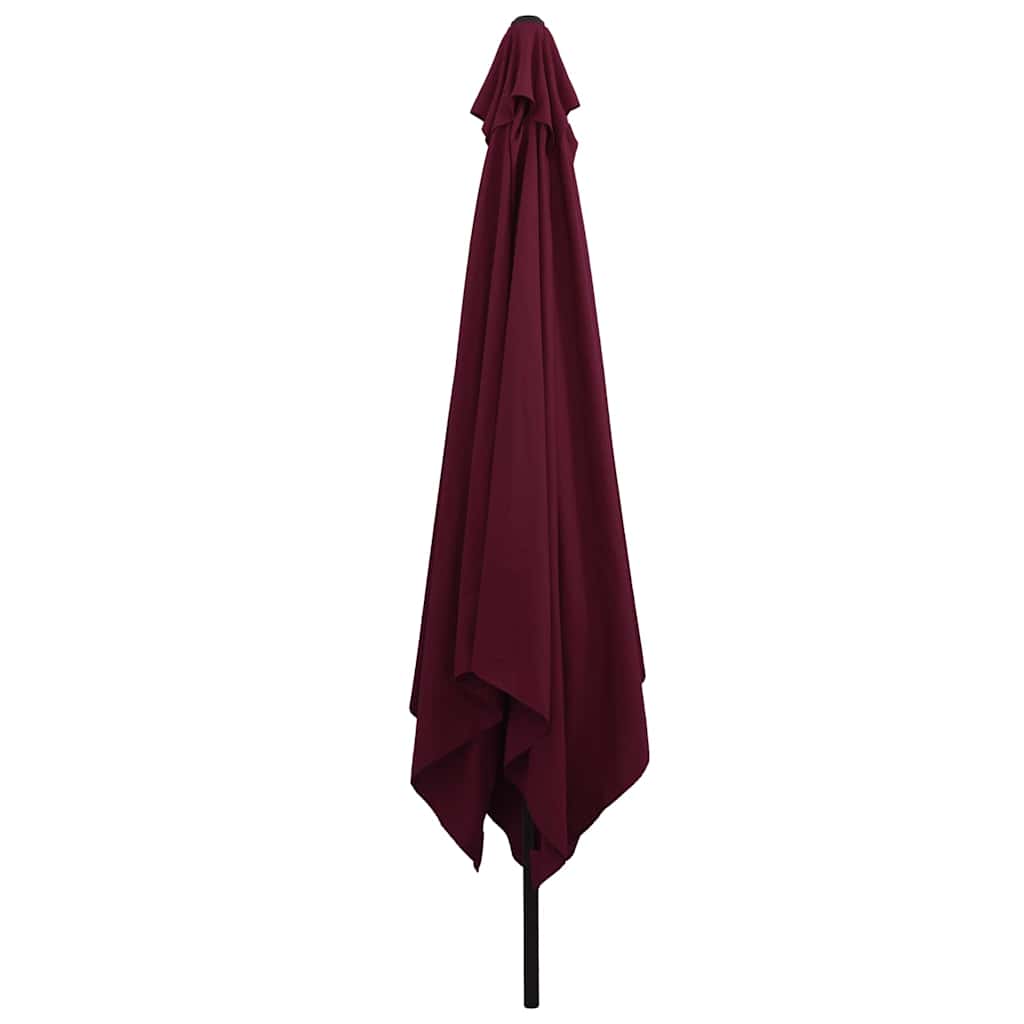 Tuinparasol Bordeaux Rood 295 x 295 x 245 cm Polyester en staal is nu te koop bij PeponiXL, paradijselijk wonen!