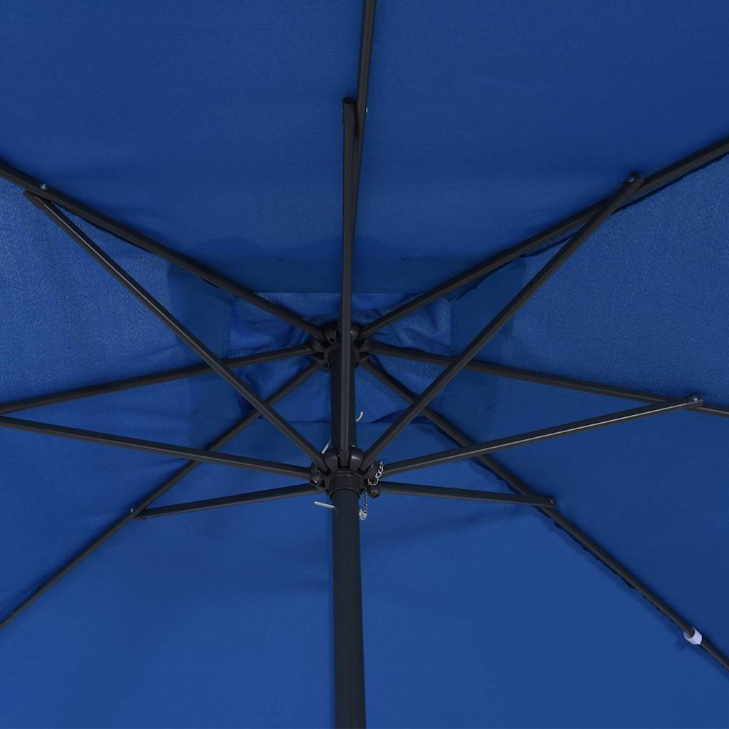 Tuinparasol Azurblauw 295 x 295 x 245 cm Polyester en staal is nu te koop bij PeponiXL, paradijselijk wonen!
