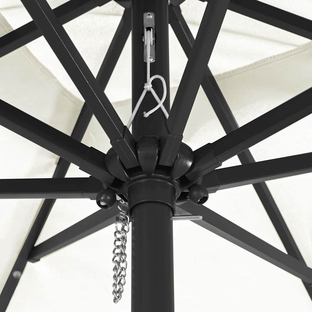 Tuinparasol Zand 295 x 295 x 245 cm Polyester en staal is nu te koop bij PeponiXL, paradijselijk wonen!