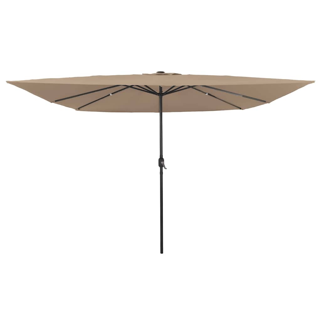 Tuinparasol Taupe 295 x 295 x 245 cm Polyester en staal is nu te koop bij PeponiXL, paradijselijk wonen!