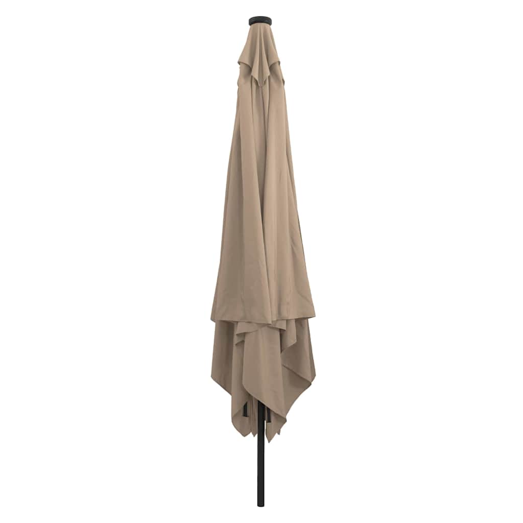 Tuinparasol Taupe 295 x 295 x 245 cm Polyester en staal is nu te koop bij PeponiXL, paradijselijk wonen!