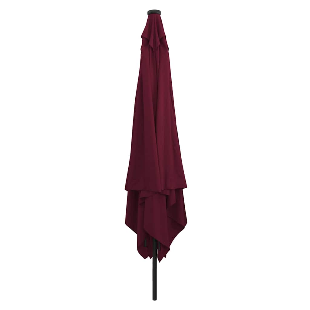 Tuinparasol Bordeaux Rood 295 x 295 x 245 cm Polyester en staal is nu te koop bij PeponiXL, paradijselijk wonen!