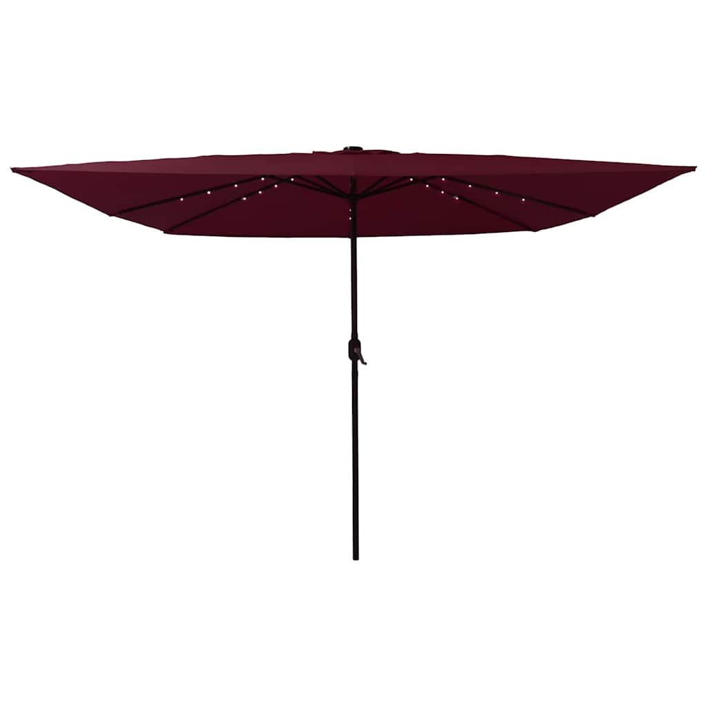 Tuinparasol Bordeaux Rood 295 x 295 x 245 cm Polyester en staal is nu te koop bij PeponiXL, paradijselijk wonen!
