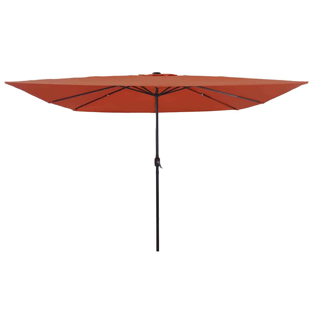 Tuinparasol Terracotta 295 x 295 x 245 cm Polyester en staal is nu te koop bij PeponiXL, paradijselijk wonen!