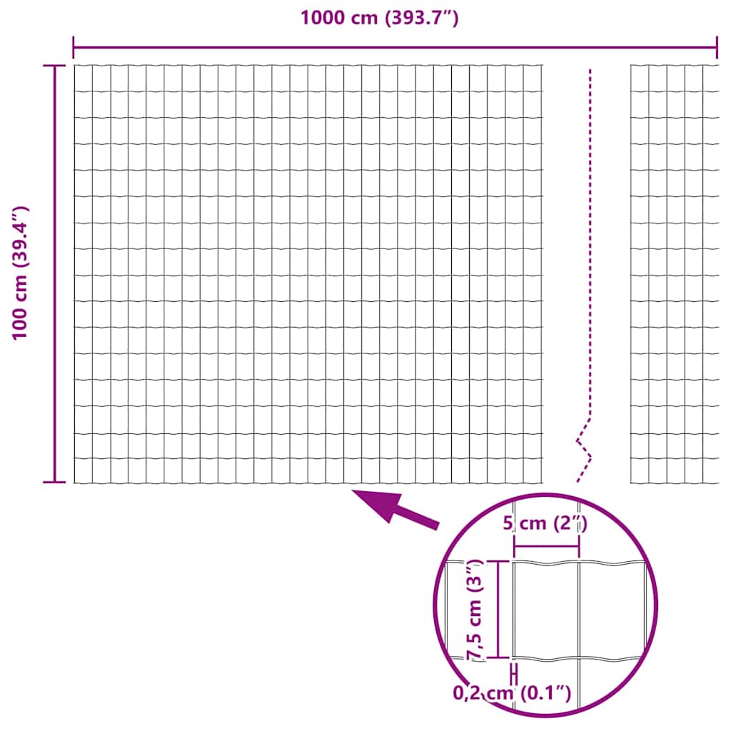Euro Hek Groen 1 x 10 m PVC-gecoat ijzer is nu te koop bij PeponiXL, paradijselijk wonen!