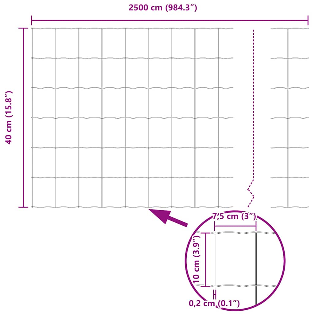 Euro Hek Grijs 0.4 x 25 m PVC-gecoat ijzer is nu te koop bij PeponiXL, paradijselijk wonen!