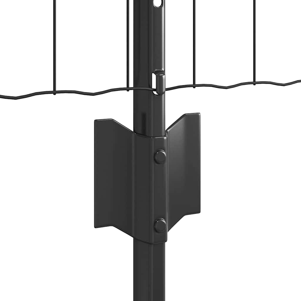 Hek met Paal Grijs 0,4 x 10 m Staal en PVC is nu te koop bij PeponiXL, paradijselijk wonen!