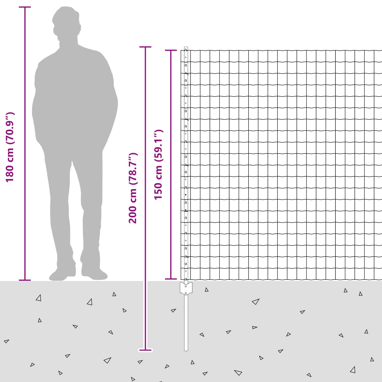 Hek met Paal Grijs 1,5 x 10 m Staal is nu te koop bij PeponiXL, paradijselijk wonen!
