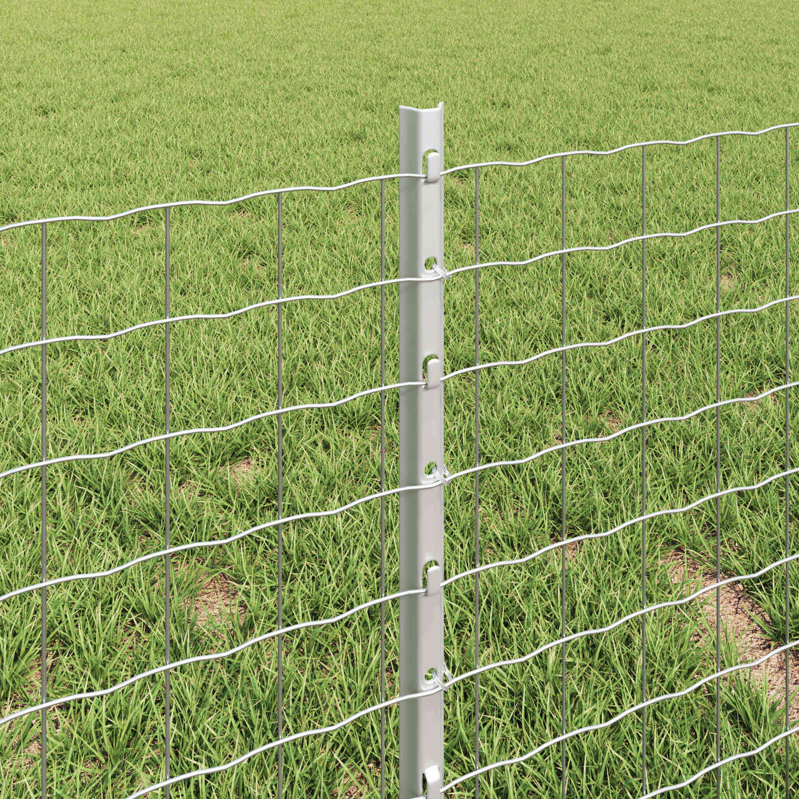 Hek met Paal Zilver 0,4 x 10 m Staal is nu te koop bij PeponiXL, paradijselijk wonen!