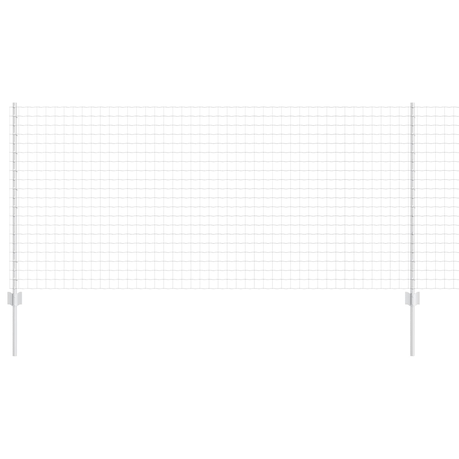 Hek met Paal Zilver 1 x 10 m Staal is nu te koop bij PeponiXL, paradijselijk wonen!