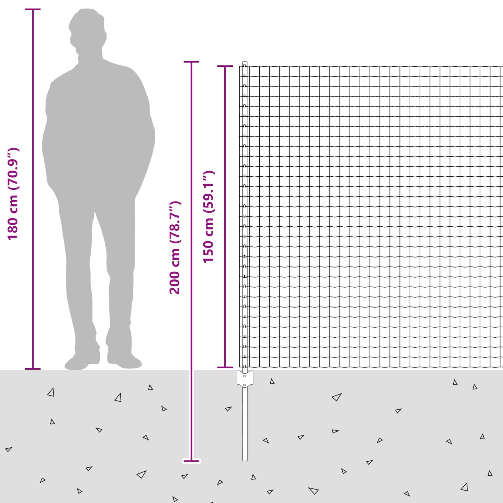 Hek met Paal Zilver 1,5 x 10 m Staal is nu te koop bij PeponiXL, paradijselijk wonen!