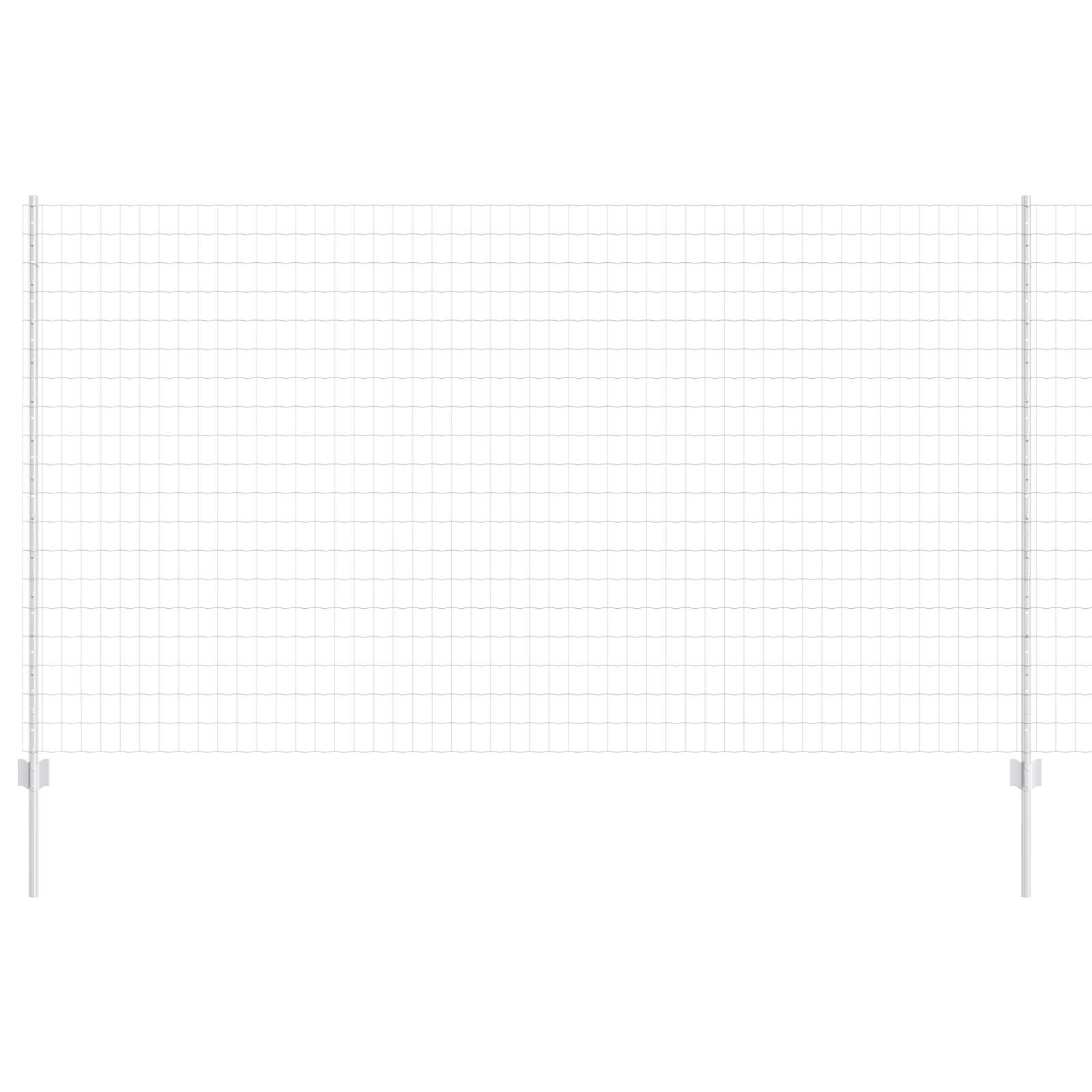 Hek met Paal Zilver 1,4 x 10 m Staal is nu te koop bij PeponiXL, paradijselijk wonen!