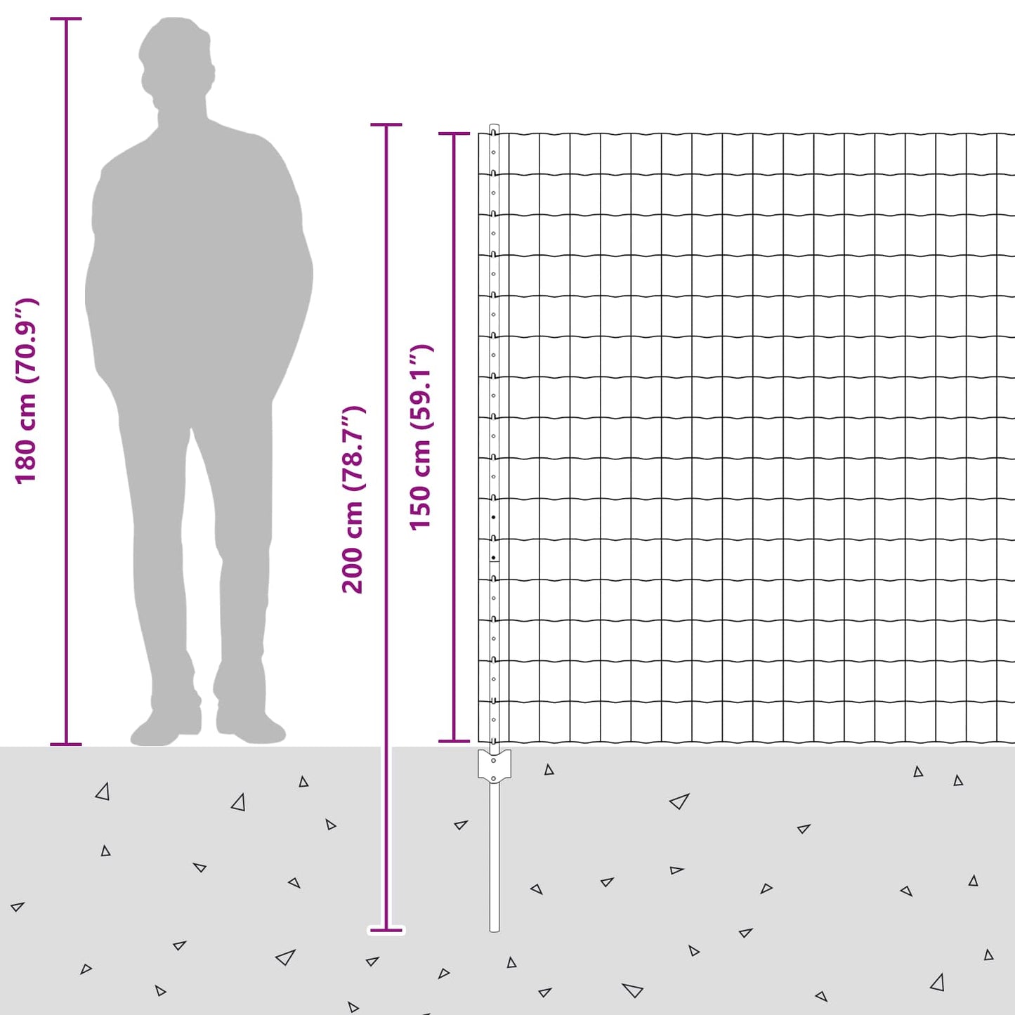 Hek met Paal Zilver 1,5 x 10 m Staal is nu te koop bij PeponiXL, paradijselijk wonen!