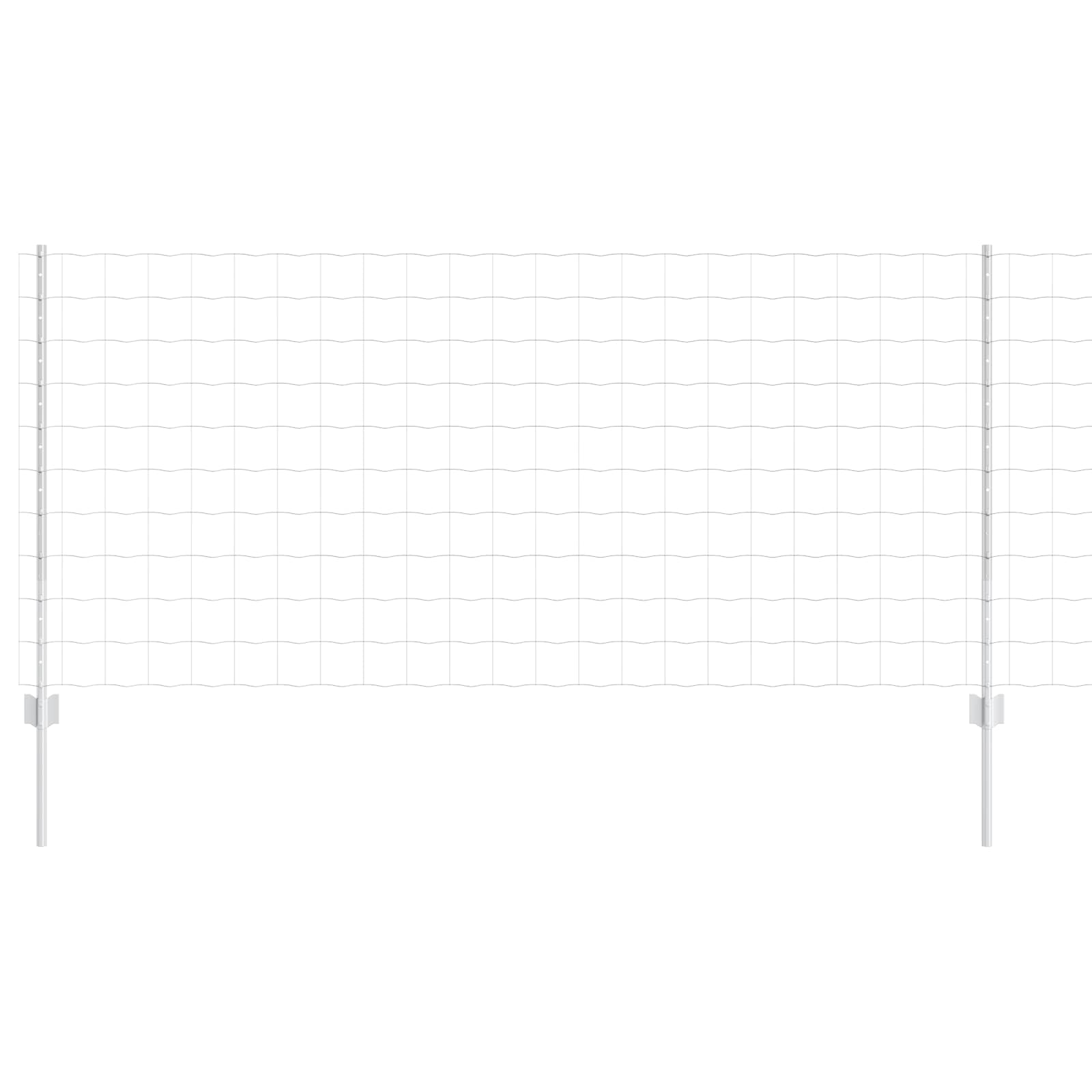Hek met Paal Zilver 1 x 10 m Staal is nu te koop bij PeponiXL, paradijselijk wonen!