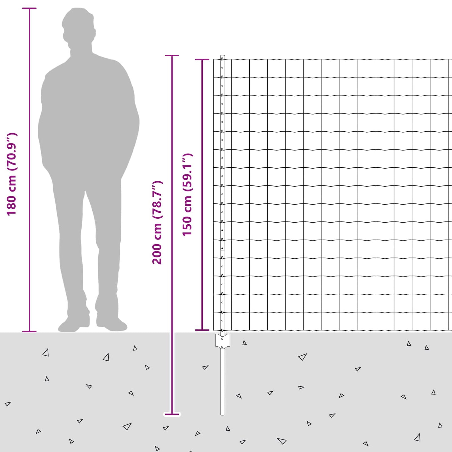 Hek met Paal Zilver 1,5 x 10 m Staal is nu te koop bij PeponiXL, paradijselijk wonen!
