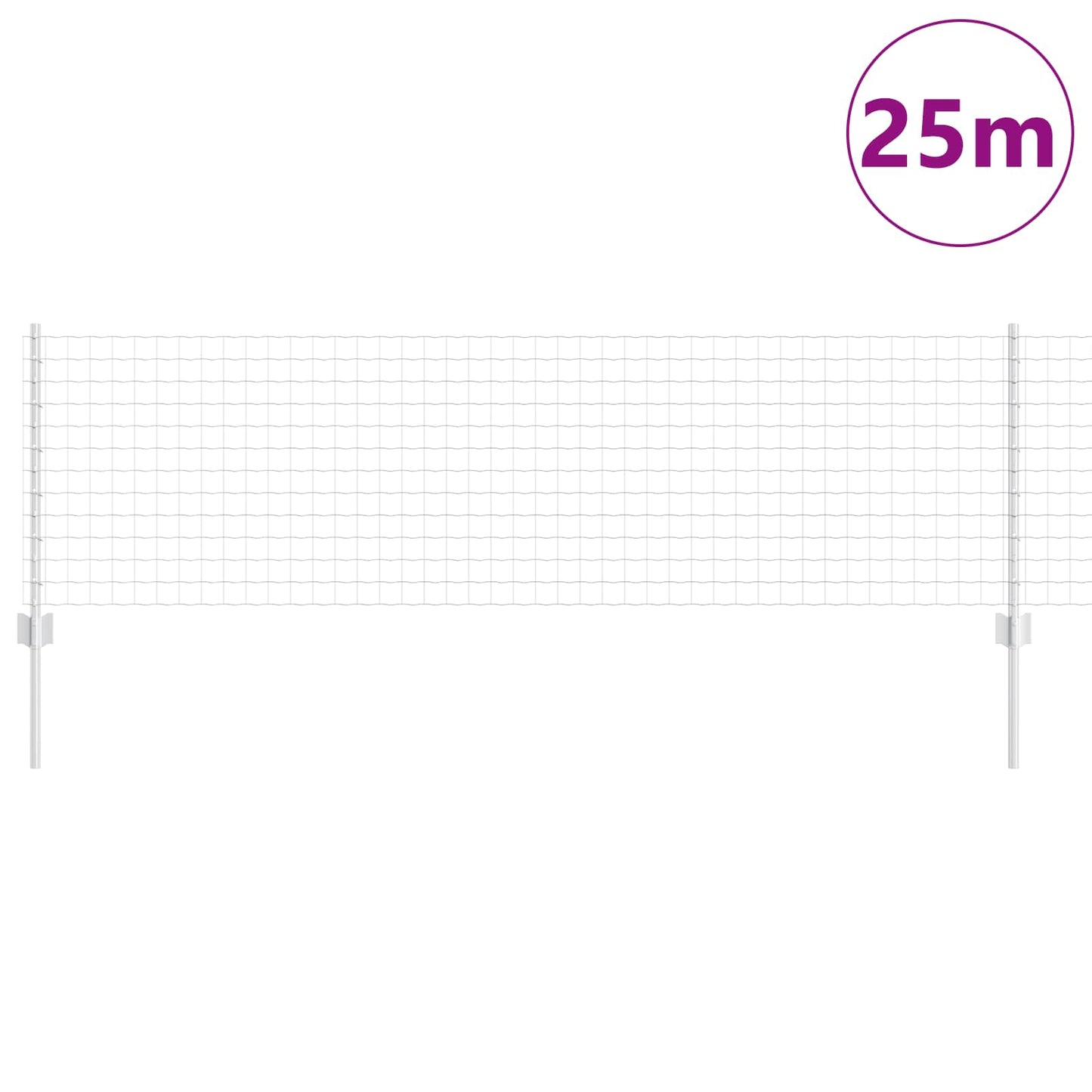 Hek met Paal Zilver 0,6 x 25 m Staal is nu te koop bij PeponiXL, paradijselijk wonen!