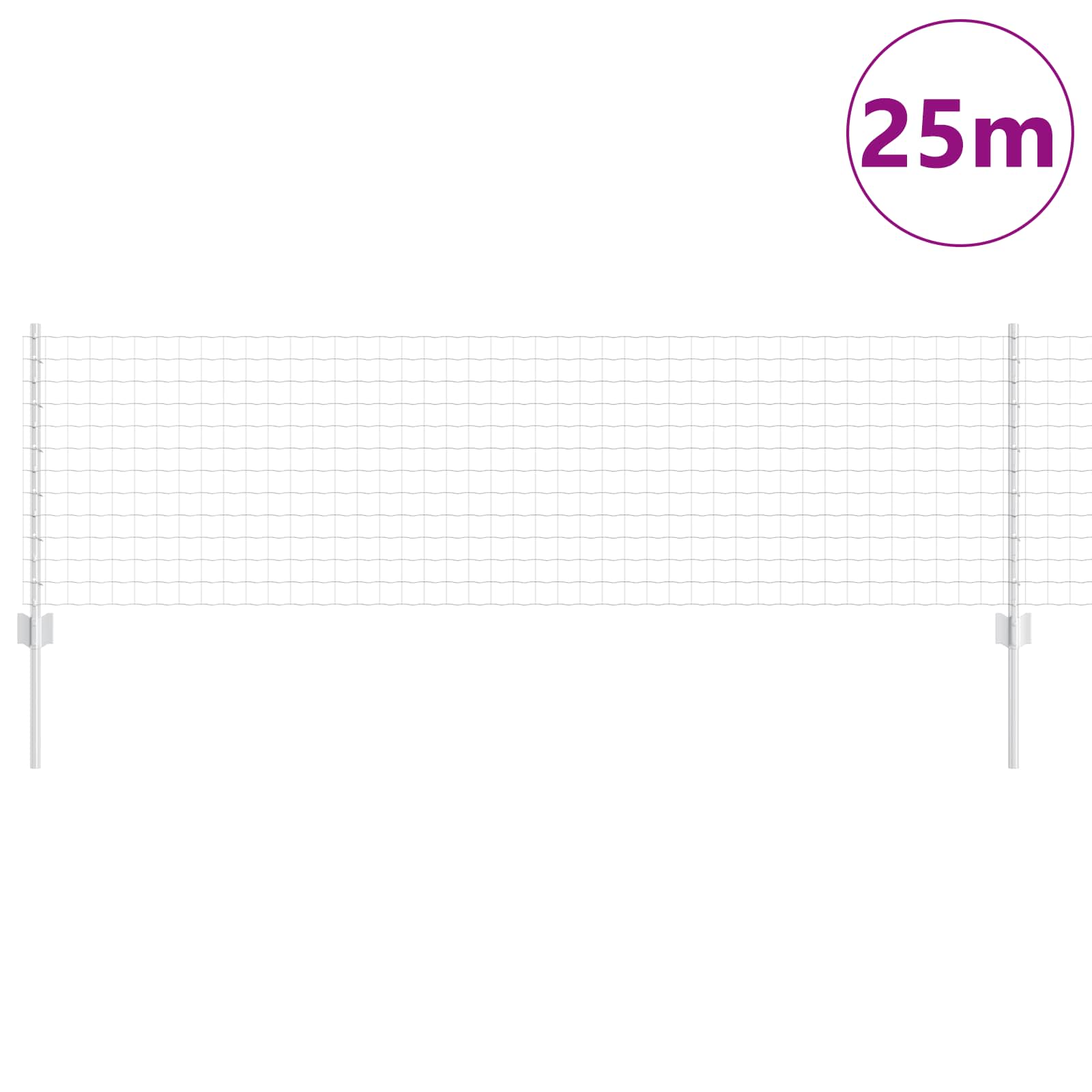 Hek met Paal Zilver 0,6 x 25 m Staal is nu te koop bij PeponiXL, paradijselijk wonen!