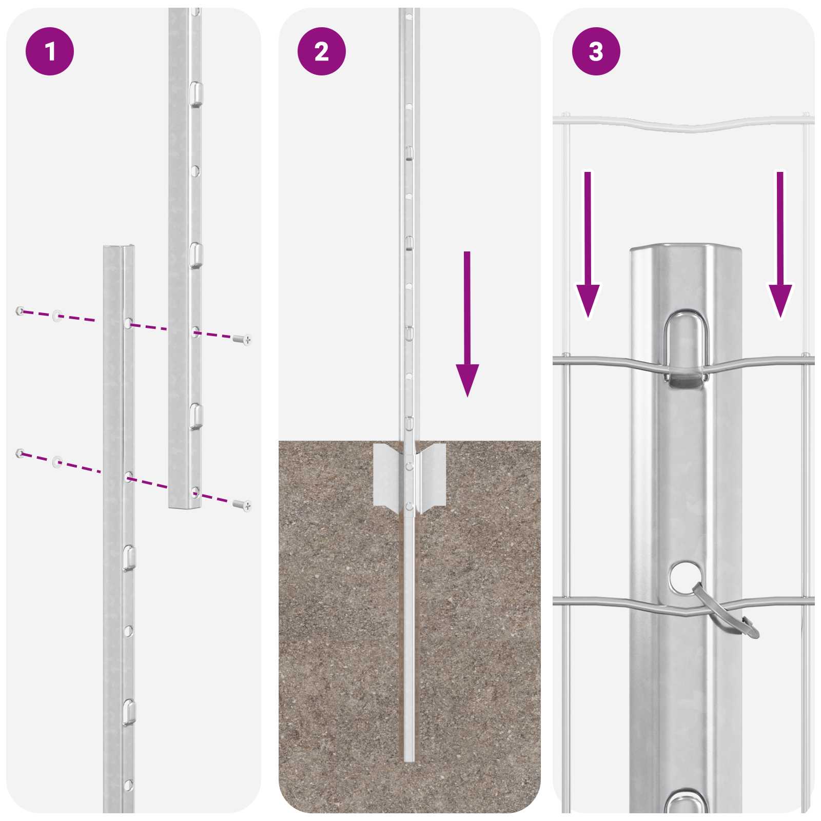 Hek met Paal Zilver 1,2 x 25 m Staal is nu te koop bij PeponiXL, paradijselijk wonen!