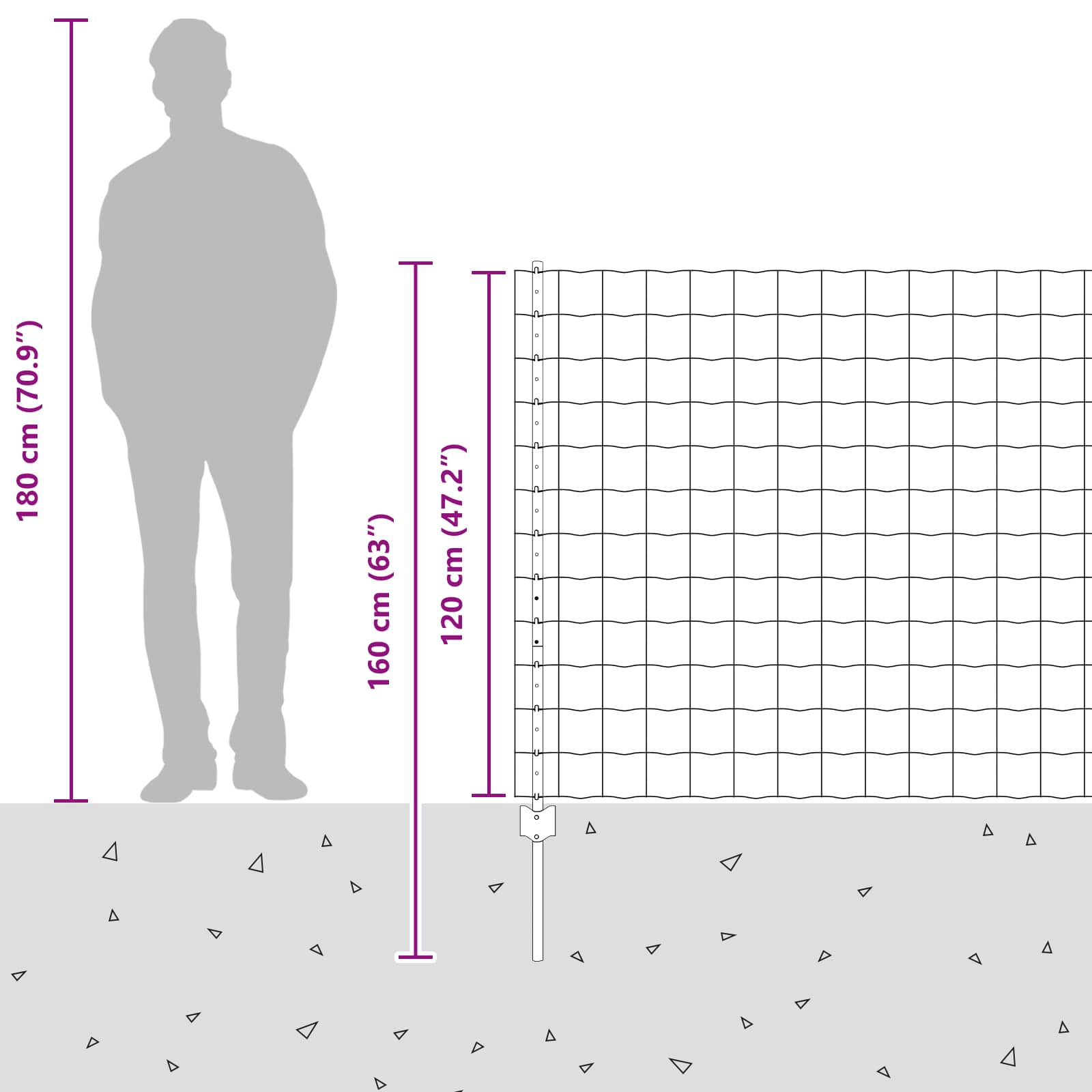 Hek met Paal Zilver 1,2 x 25 m Staal is nu te koop bij PeponiXL, paradijselijk wonen!