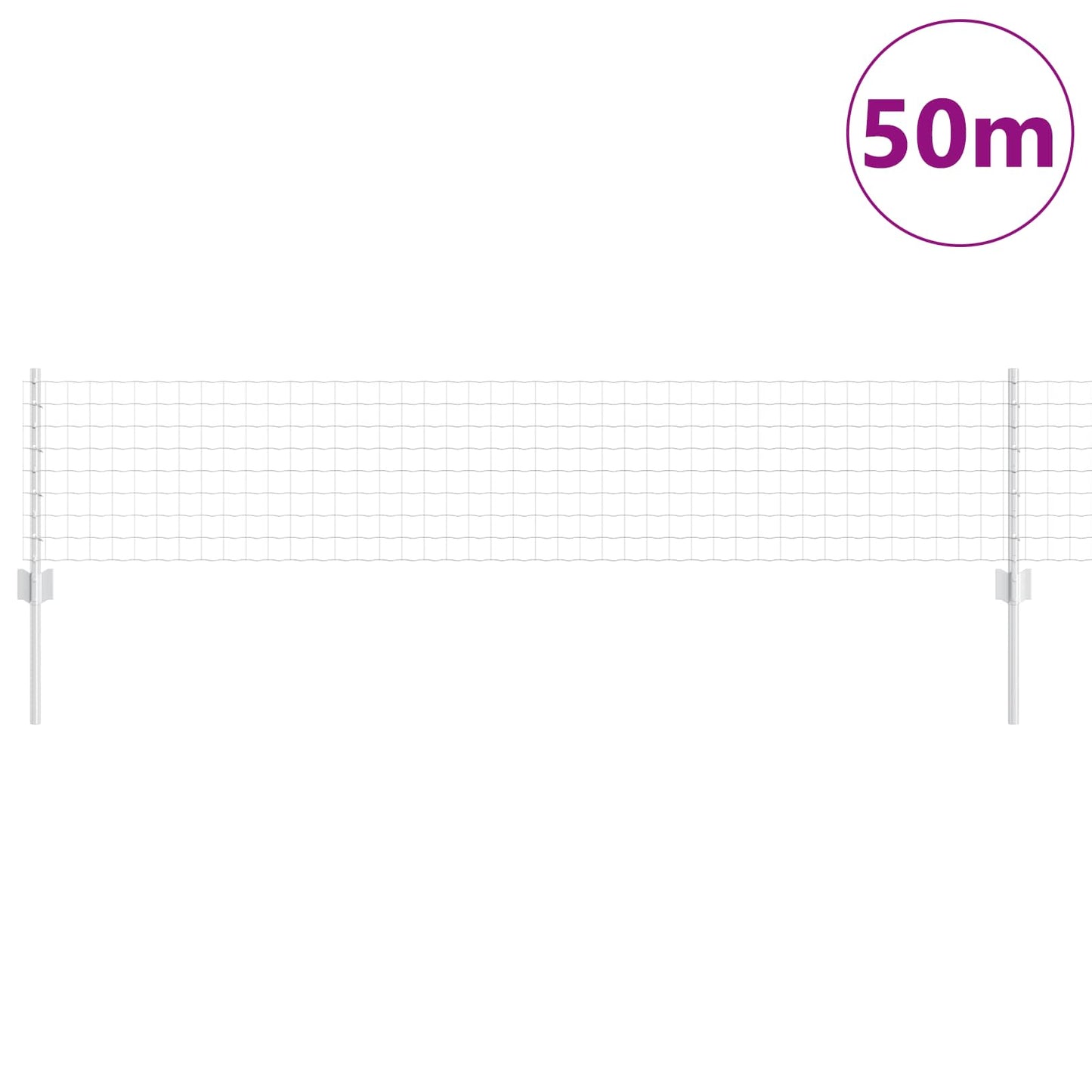 Hek met Paal Zilver 0,4 x 50 m Staal is nu te koop bij PeponiXL, paradijselijk wonen!