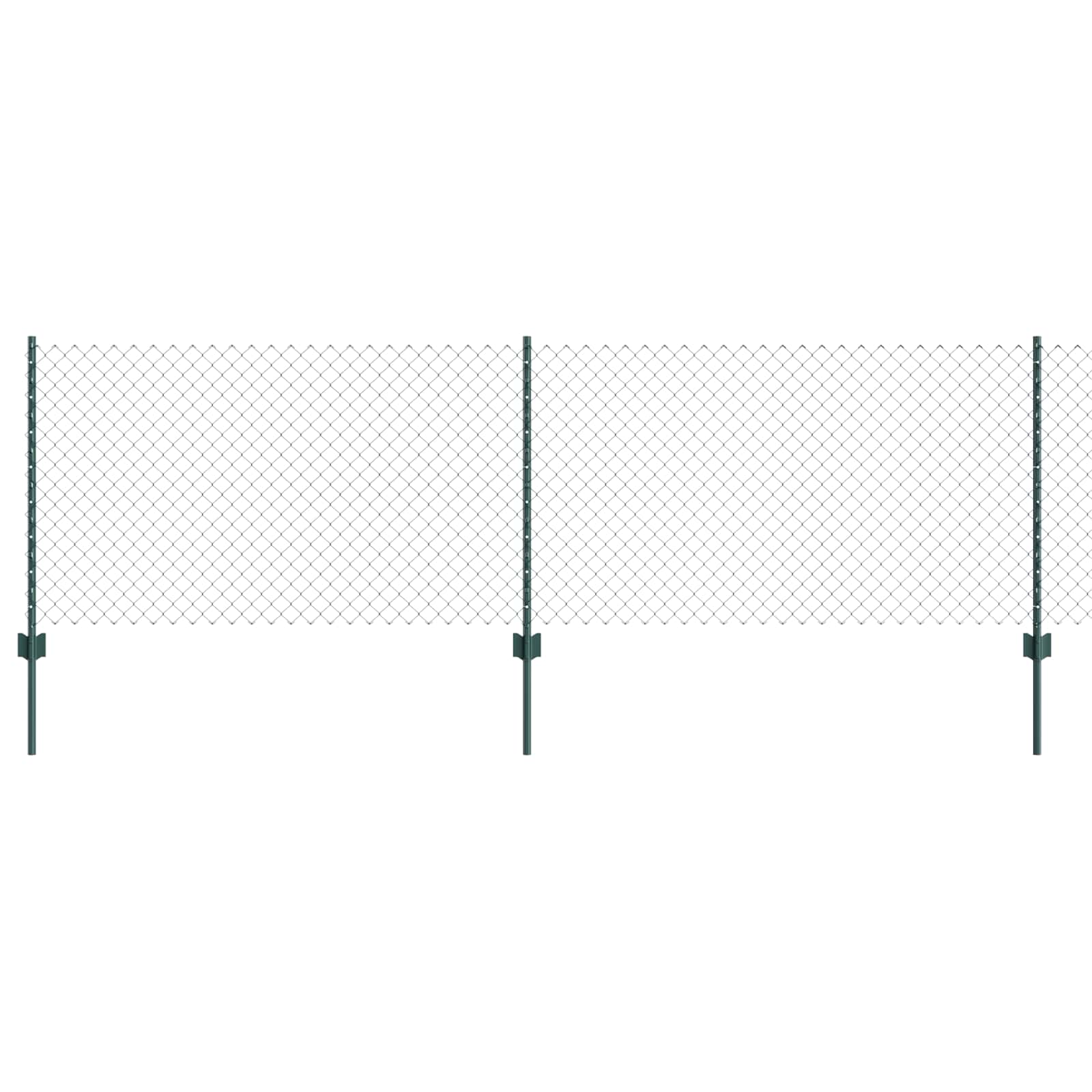 Hek met Paal Groen 0,8 x 10 m Staal en PVC is nu te koop bij PeponiXL, paradijselijk wonen!