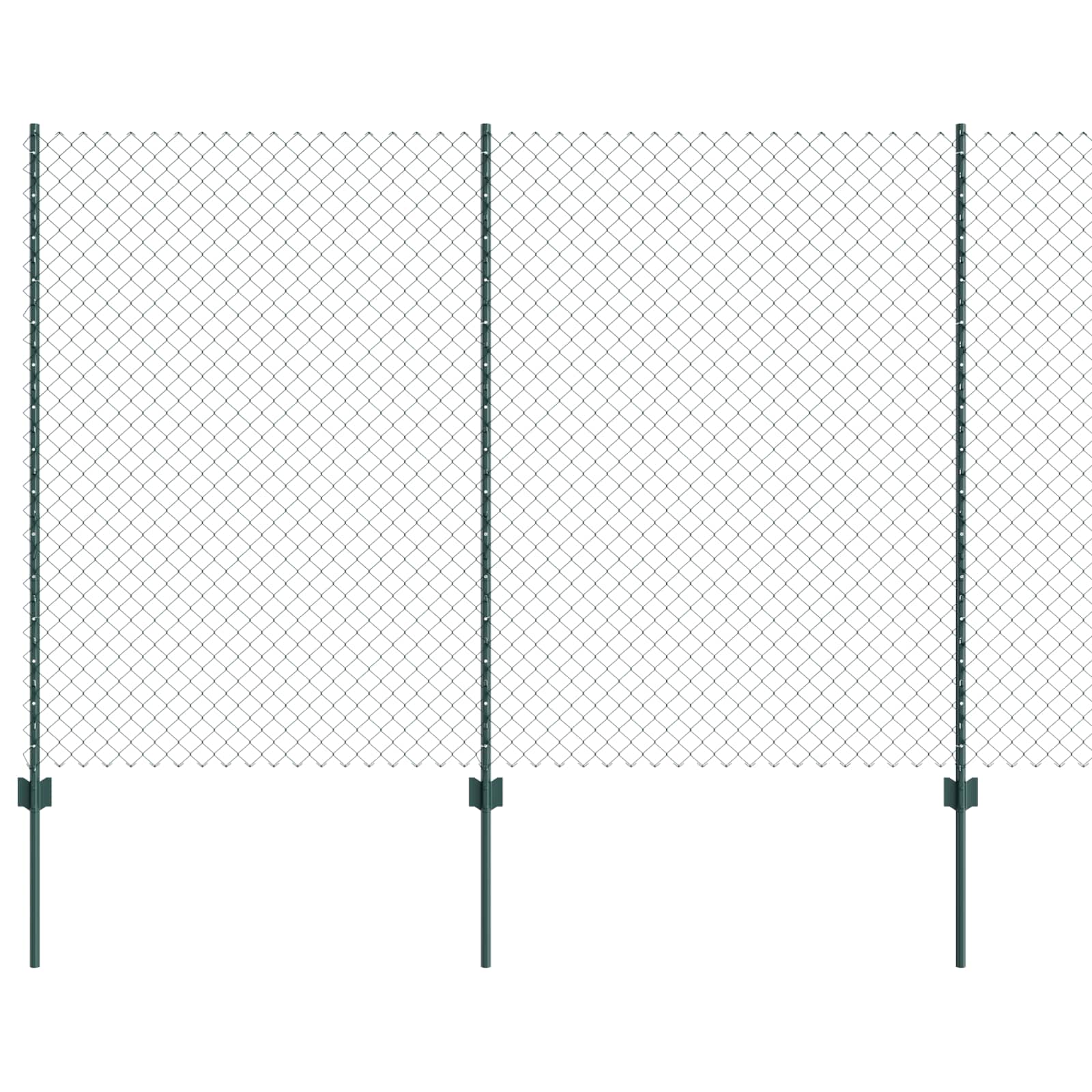 Hek met Paal Groen 1,5 x 10 m Staal en PVC is nu te koop bij PeponiXL, paradijselijk wonen!