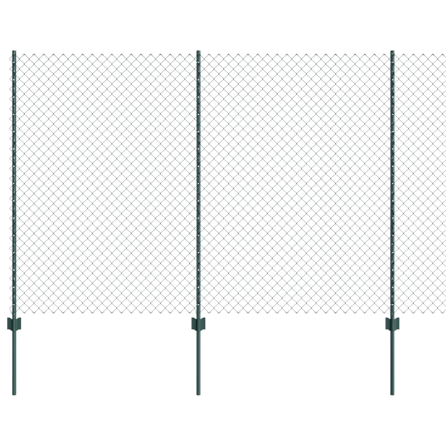 Hek met Paal Groen 1,5 x 10 m Staal en PVC is nu te koop bij PeponiXL, paradijselijk wonen!