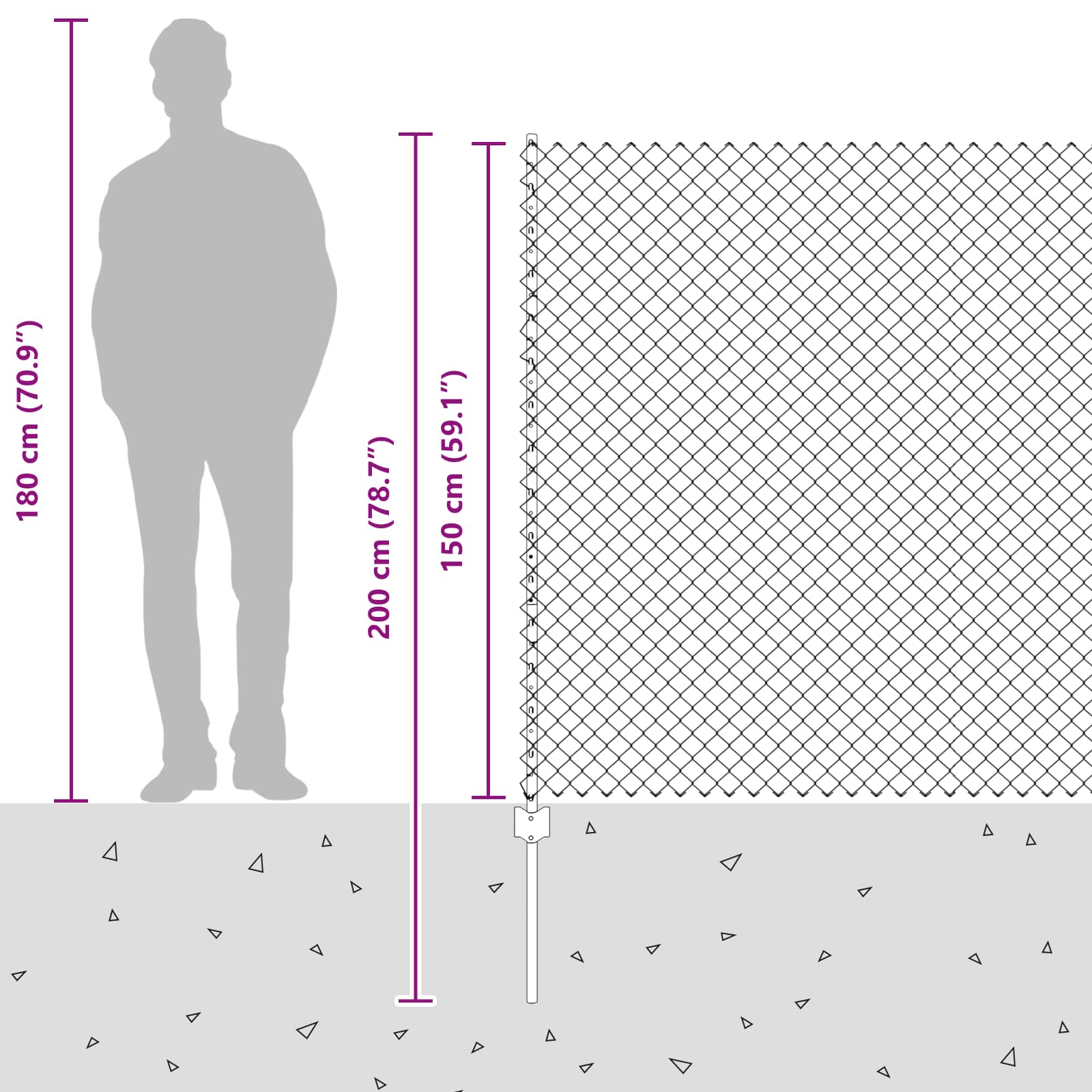 Hek met Paal Groen 1,5 x 10 m Staal en PVC is nu te koop bij PeponiXL, paradijselijk wonen!