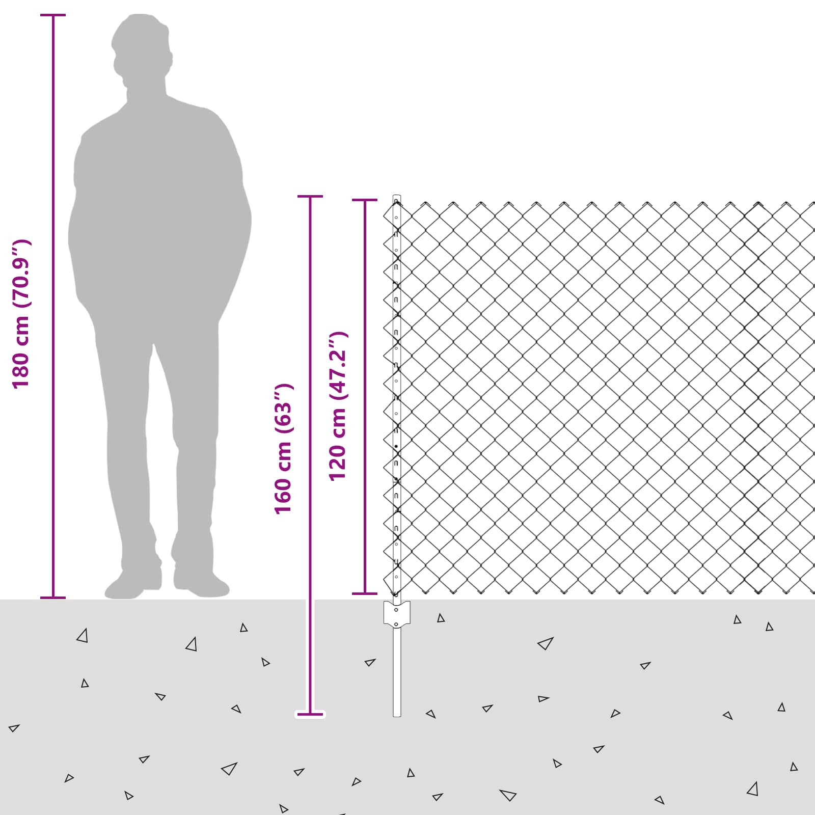 Hek met Paal Groen 1,2 x 10 m Staal en PVC is nu te koop bij PeponiXL, paradijselijk wonen!