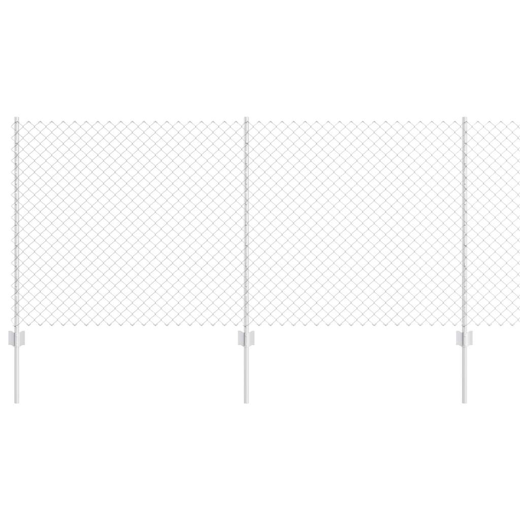 Hek met Paal Zilver 1 x 10 m Staal is nu te koop bij PeponiXL, paradijselijk wonen!
