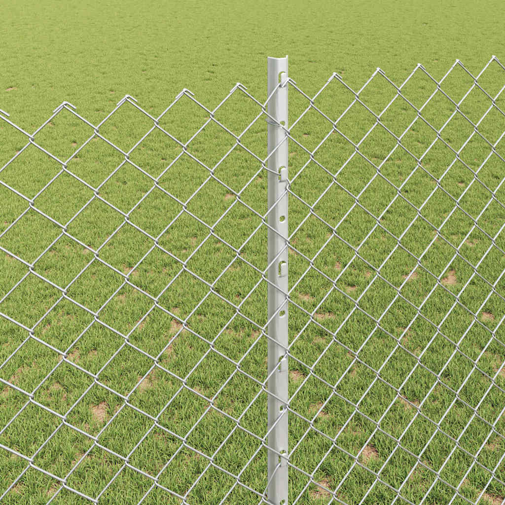 Hek met Paal Zilver 1,5 x 10 m Staal is nu te koop bij PeponiXL, paradijselijk wonen!