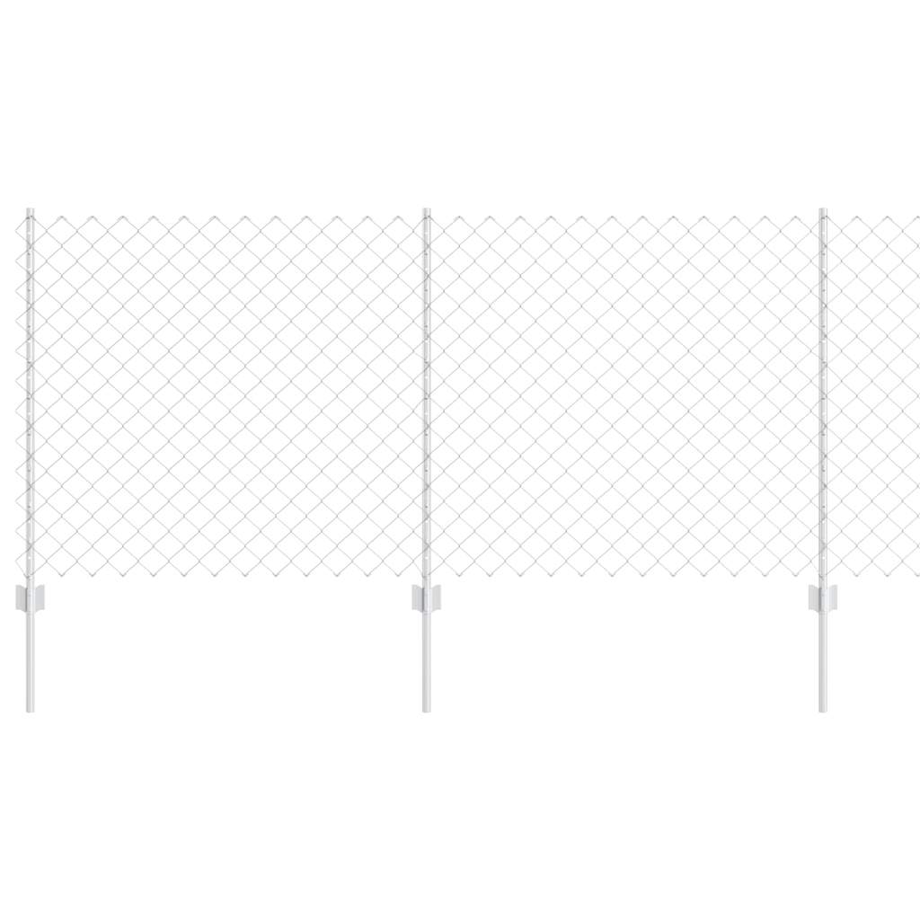 Hek met Paal Zilver 1 x 10 m Staal is nu te koop bij PeponiXL, paradijselijk wonen!