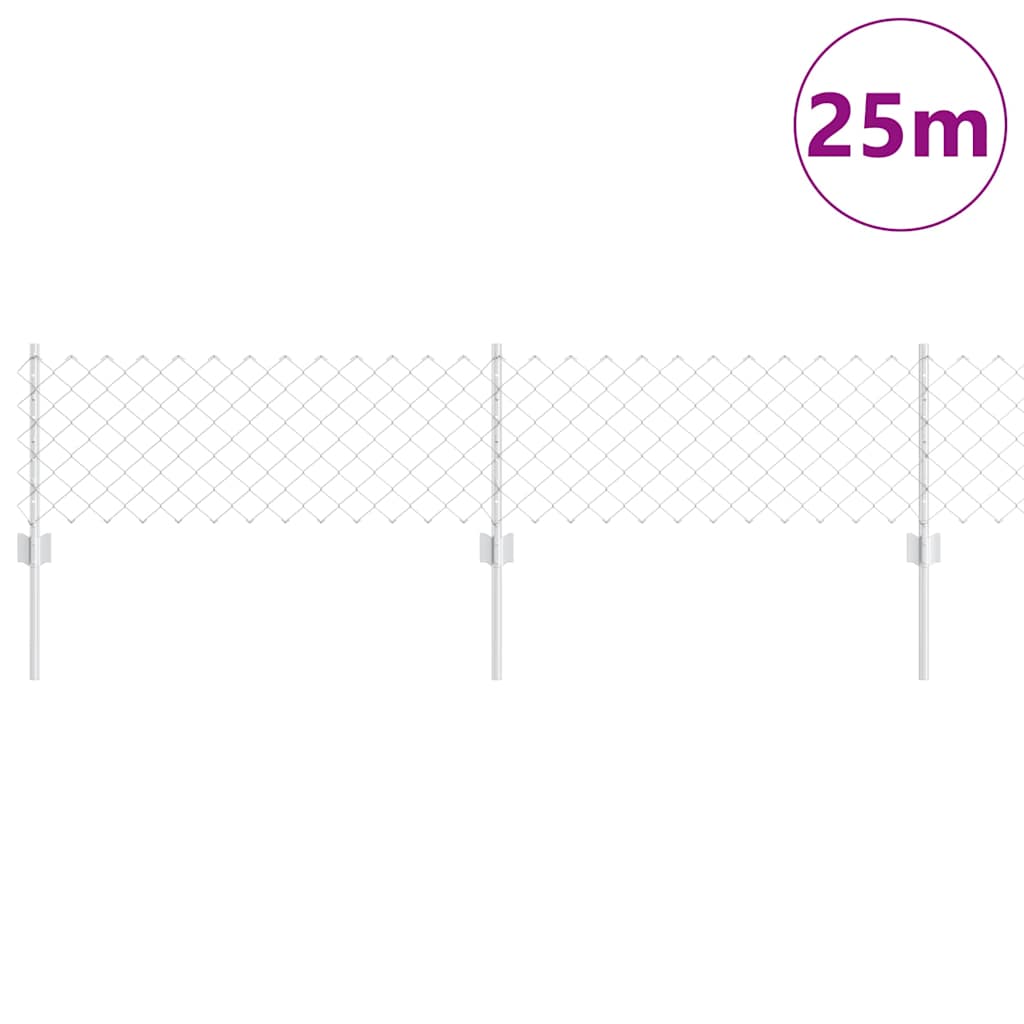 Hek met Paal Zilver 0,4 x 25 m Staal is nu te koop bij PeponiXL, paradijselijk wonen!