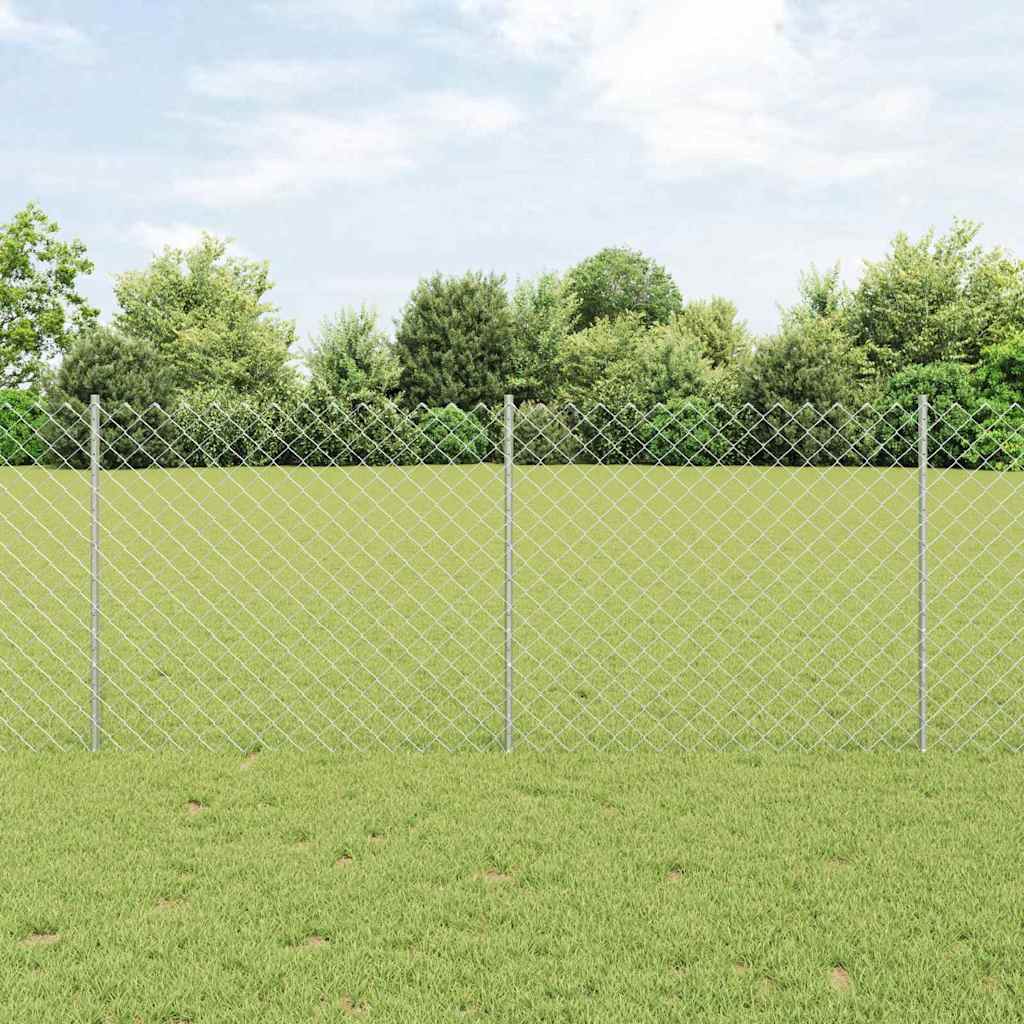 Hek met Paal Zilverkleurig is nu te koop bij PeponiXL, paradijselijk wonen!